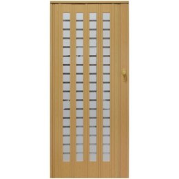 Drzwi harmonijkowe 015 B01 JASNY DĄB MAT - 86 cm