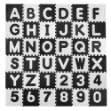 Mata piankowa puzzle litery czar. 30x30 cm 36 szt
