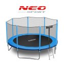 Trampolina ogrodowa 12ft/374cm z siatką zewnętrzną i drabinką Neo-Sport