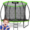 Trampolina ogrodowa profilowana 10ft/312cmz siatką wewnętrzną Neo-Sport