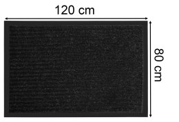Wycieraczka do butów wejściowa pod drzwi 80x120 cm Yolanda czarna