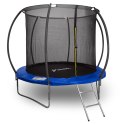 Trampolina z siatką i drabinką HENZEN 244 cm niebieska FT 8