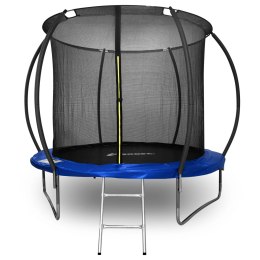 Trampolina z siatką i drabinką HENZEN 244 cm niebieska FT 8