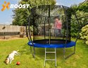 Trampolina z siatką i drabinką HENZEN 244 cm niebieska FT 8