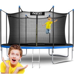 Trampolina ogrodowa 12ft/374cm z siatką wewnętrzną i drabinką Neo-Sport Neo-Sport